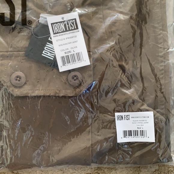 Last one‼️NWT Iron Fist Bone In Military Jacket - Picture 2 of 2